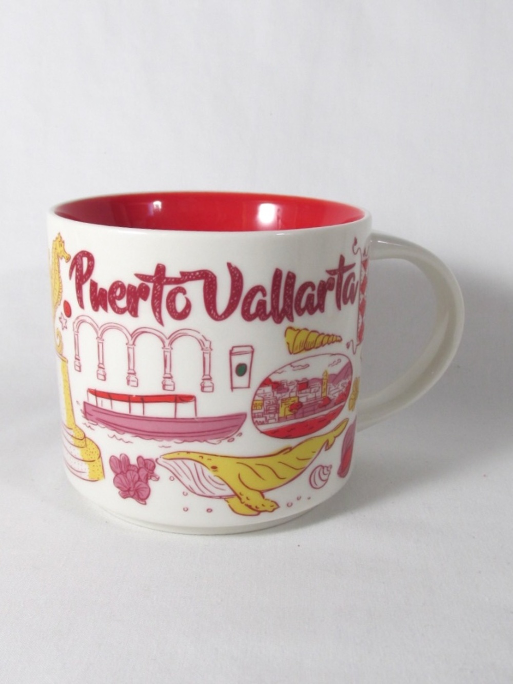 Starbucks Coffee Mug Puerto Vallarta Mexico Been There Series 14oz 2021 Red